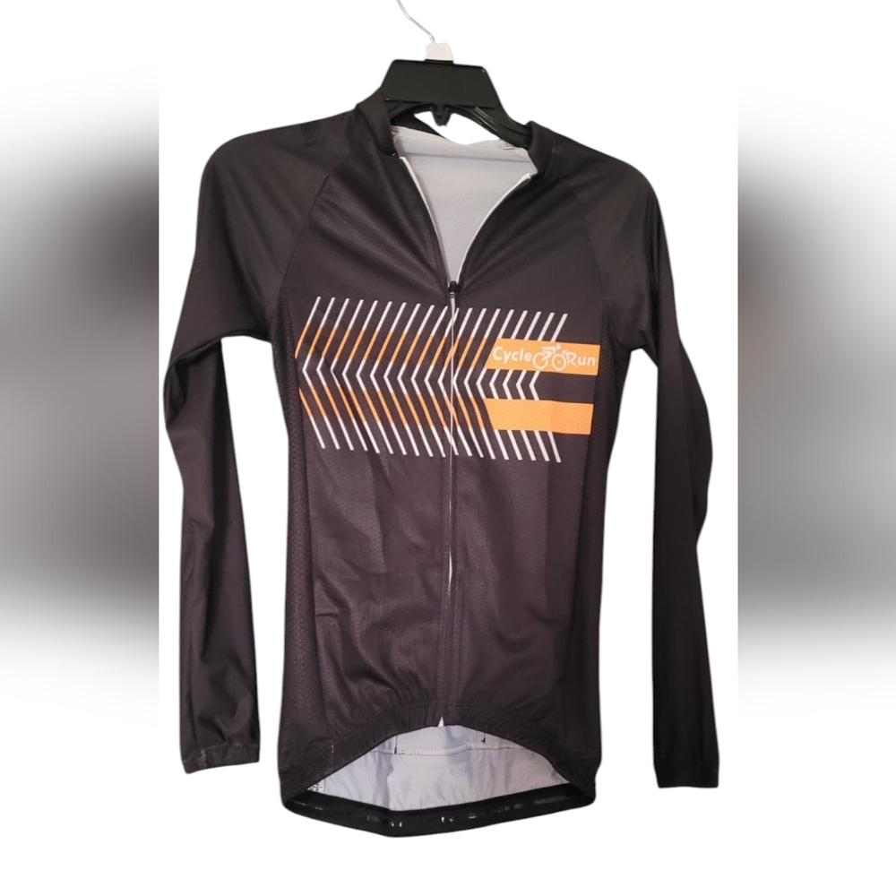 Cycle2Run Black and Orange Jersey